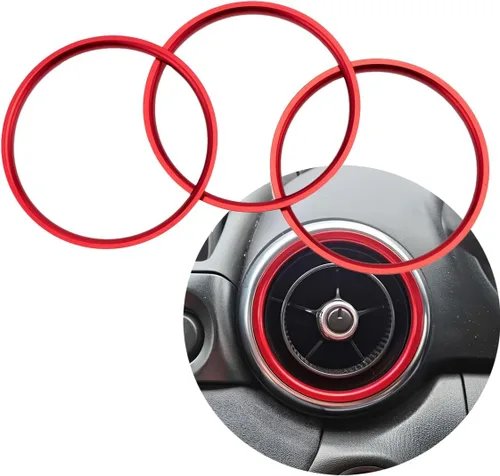Vista 8 de Anillo de salida de aire acondicionado de aire acondicionado para Mazda MX-5 MX5 Mazda 2 CX-3 CX3 RF ND Accesorios de coche