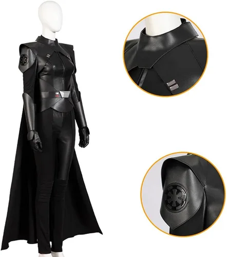 Vista 4 de Disfraz de Reva Sevander para mujeres adultas, bata con capucha y capa, uniforme Jedi, conjunto completo de Halloween
