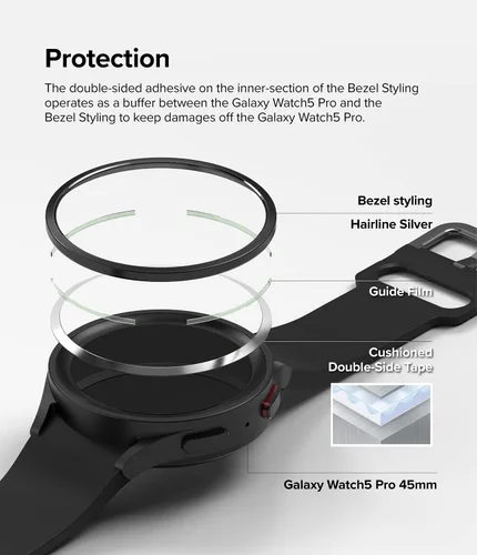 Vista 7 de Ringke Funda para Samsung Galaxy Watch 5 Pro [Bisel Styling 45-02]