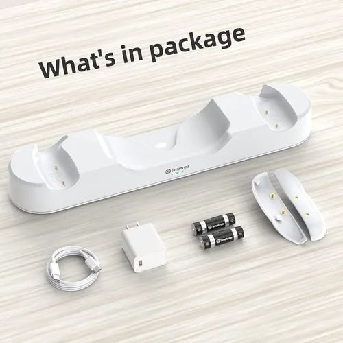 Vista 6 de Smatree Charging Dock Compatible for Oculus Quest 2Meta Quest 2, VR Controller and Headset Charge Simultaneously, Updated Support Elite Strap with