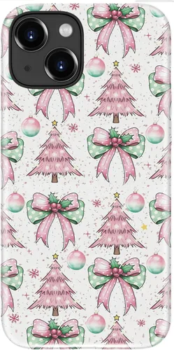 Vista 47 de LUMARKE Funda para iPhone 14/iPhone 13, lindo Y2K floral, carga inalámbrica Mosaico Tortuga Shell