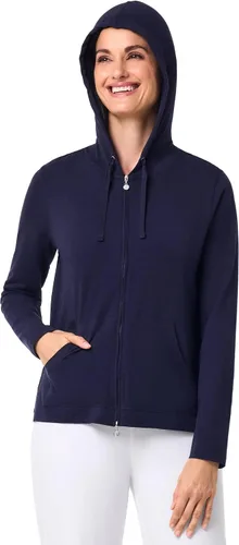 Vista 28 de Sudadera con capucha para la costa, de Coolibar, para mujer, UPF 50+, protege del sol