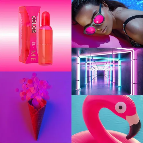 Vista 5 de COLOUR ME Milton-Lloyd Neon Pink - Perfume oriental para mujer - Fragancias florales de madera - Perfume de larga duración para mujer - Perfume