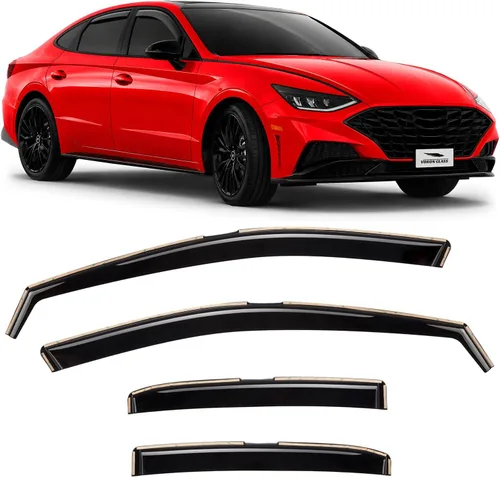 Vista 58 de Voron Glass in-Channel Rain Guards for Chevy Equinox 2018-2024 Para Equinox 18-24