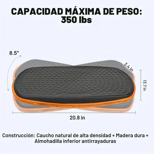 Vista 5 de Escritorio de pie para oficina, antifatiga, tabla de equilibrio de madera, balancín de estabilidad, diseñado ergonómicamente para escritorios