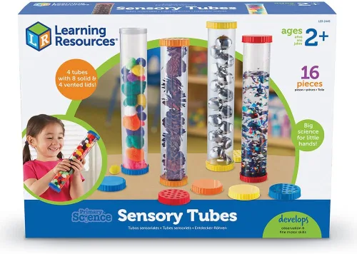 Vista 5 de Learning Resources Lupas de ciencia primaria (6 piezas) y tubos sensoriales (juego de 4) para niños