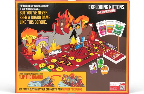 Vista 2 de Exploding Kittens: El Juego de Mesa - El Juego de Fiesta Lleno de Acción para Celebrar el 10º Cumpleaños - 2-6 Jugadores a Partir de 7 Años - Ideal