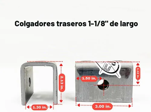 Vista 5 de SOUTHWEST WHEEL Kit de suspensión de eje de remolque de 3,500 libras, incluye muelles de hoja, suspensión y kit de pernos en U