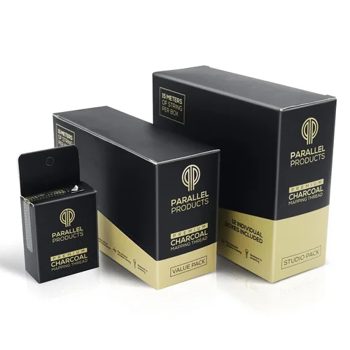 Vista 7 de Parallel Products - Cuerda de mapeo de cejas premium para microblading - Pre-entintada - Hilo de carbón de 0.039 in - Suministros esenciales