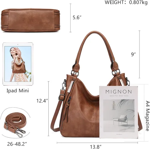 Vista 2 de Monederos grandes para mujer, bolsos de hombro para mujer