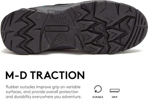 Vista 5 de HI-TEC Ravus WP - Botas de senderismo impermeables para hombre, ligeras y transpirables para exteriores
