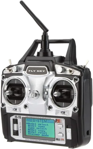 Vista 2 de Flysky FS-T6 2.4ghz digital proporcional 6 canales RC transmisor y receptor modelo 2