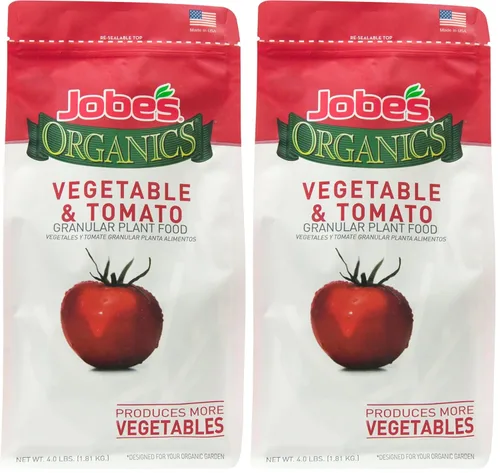 Vista 16 de Jobe's Organics Fertilizante granular para jardín, fertilizante de fácil cuidado de plantas para huertos y plantas de tomate, bolsa de 4 libras