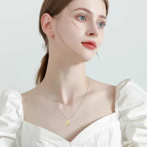 Vista 5 de Collares de mariposa para mujer de plata de ley 925 con dije de mariposa, collar de mariposa, regalos para niñas