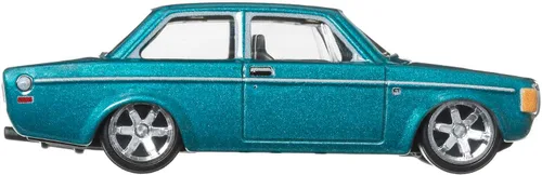 Vista 2 de Hot Wheels Vehículos de leyendas del circuito cultural del coche para niños de 3 años en adelante, 74 Volvo 142 GL, colección premium de vehículos a