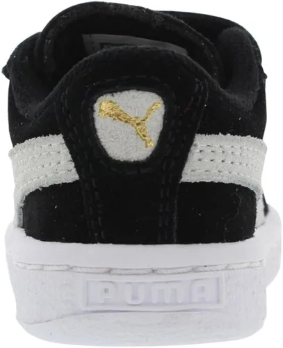 Vista 6 de PUMA Tenis unisex de gamuza con 2 correas para niño, NegroBlanco