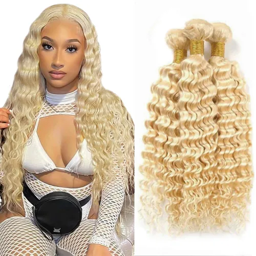 Vista 57 de 300g 1B27 Human Hair Bundles Honey Blonde Bundles Human Hair 10A Brazilian Virgin Remy Hair Extensions 8 10 12 Inch