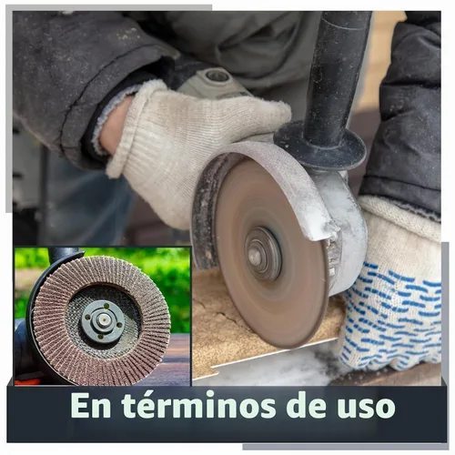 Vista 5 de Landhoow - Amoladora angular de disco con solapa de 4.5 pulgadas, rueda