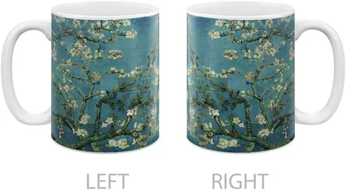 Vista 2 de MUGBREW Classic Art - Taza de café de cerámica de almendra Vincent Van Gogh, 11 onzas