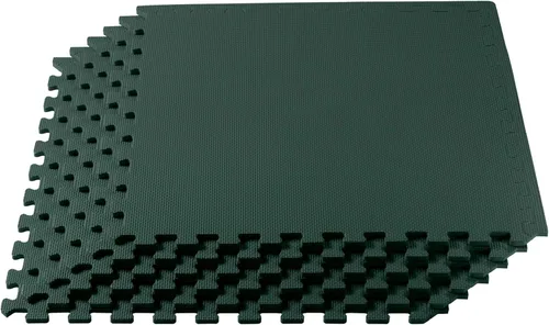 Vista 12 de We Sell Mats - Baldosas multiusos de espuma EVA con un grosor de 0.5 pulgadas, alfombrillas entrelazadas para gimnasios de interior y para el hogar