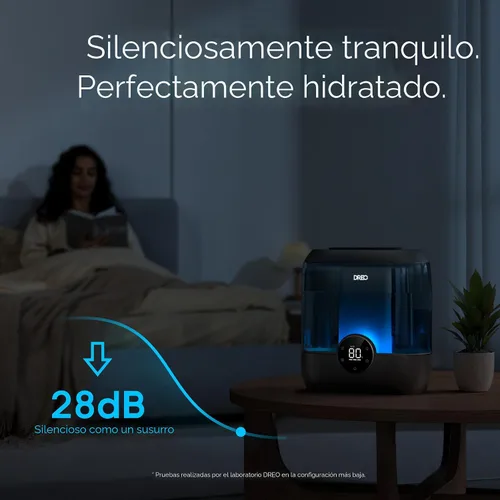 Vista 6 de DREO Humidificadores inteligentes de 6L para dormitorio, habitación grande Ébano