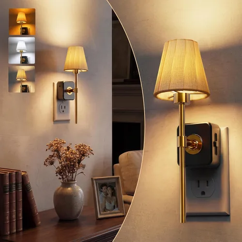 Vista 31 de L LOHAS LED Luz nocturna, luces nocturnas modernas que se enchufan a