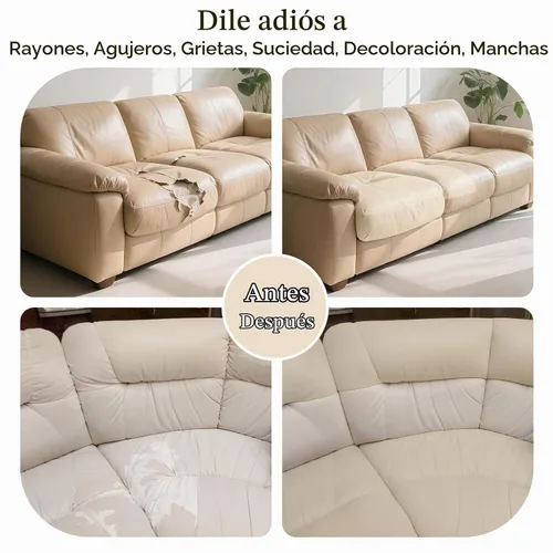 Vista 7 de BSZHTECH Cinta de reparación de cuero, parche de reparación de cuero autoadhesivo para sofás, muebles, sofás, asientos de automóvil, kit avanzado