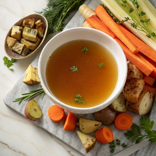 Vista 4 de Bare Bones Caldo de hueso de res alimentado con pasto y bajo en sodio Para verter con proteína y colágeno criados en pasto para cocinar y beber