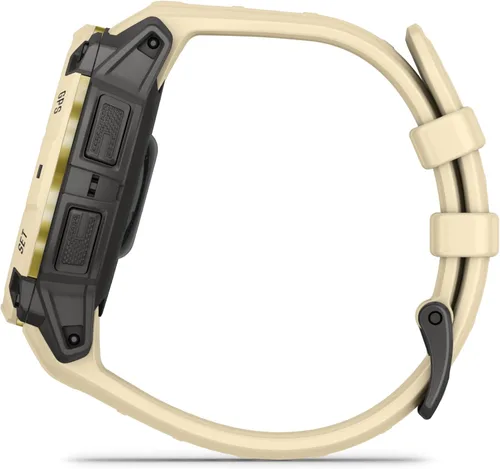 Vista 4 de Garmin Instinct® 0.118 – 1.772 in, pantalla AMOLED, resistente reloj inteligente GPS para exteriores, linterna incorporada, colección Alpine Rush