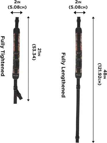Vista 2 de Allen Company Yukon - Eslinga de neopreno para rifle/escopeta, roble musgoso Break Up Country Camo