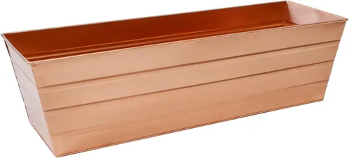 Vista 5 de Achla Designs Caja de flores grande de cobre con soporte de flora, 25 pulgadas de alto