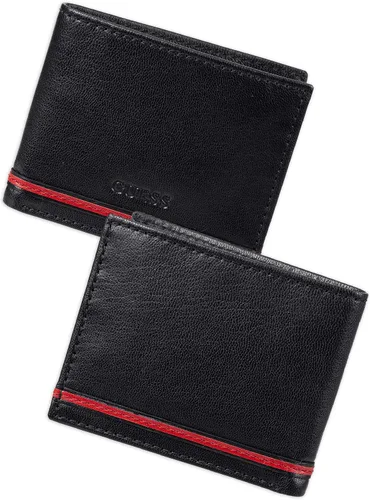 Vista 2 de Guess Men's Leather Slim Bifold Wallet