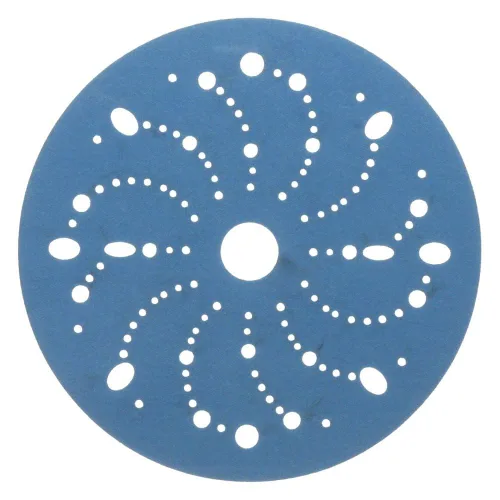 Vista 23 de 3M 3M-36142 Hookit disco abrasivo azul multi-agujero, 3" 80 Grado 50 discos, para aplicaciones de carrocería automática, preparación de pintura