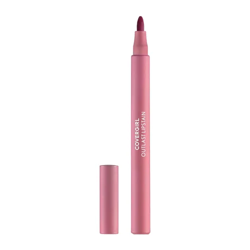 Vista 24 de Covergirl Outlast, 05 All-Star, Lipstain, aplicación suave, punta precisa similar a un bolígrafo, a prueba de transferencia, acabado teñido