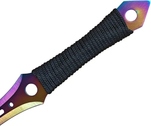 Vista 3 de Machete de espada con funda de nailon y cordón Jungle Hunter Machete para aventuras al aire libre Negro