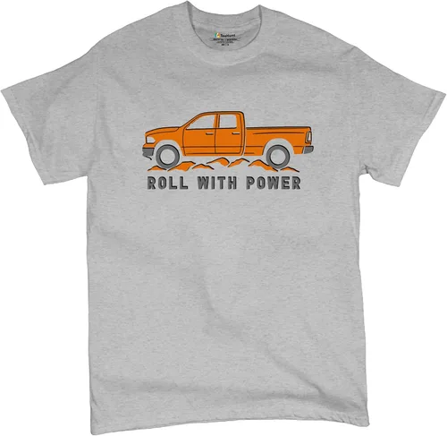 Vista 49 de Tee Hunt Camisetas gráficas y camisetas sin mangas para hombre Roll with Power Pickup Truck