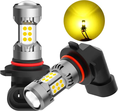 Vista 10 de Phinlion Bombillas LED antiniebla H10, 3200 lúmenes color azul hielo, súper brillantes PY20D 9145, focos antiniebla de repuesto para coches