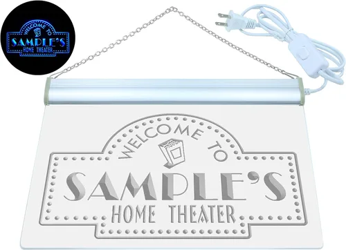 Vista 2 de ADVPRO Ph-tm - Letrero de neón personalizado con nombre para barra de cine en casa