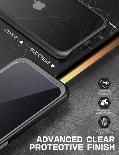 Vista 6 de SUPCASE Unicorn Beetle Style Series - Funda para iPhone 13 (versión 2021) de 6.1 pulgadas, funda protectora híbrida transparente prémium (negro)