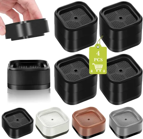 Vista 14 de Paquete de 12 elevadores de muebles de 1, 2 o 3 pulgadas, elevadores de cama ajustables resistentes para mesa, escritorio, sofá, silla, gabinete