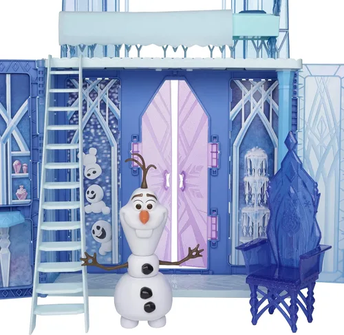 Vista 6 de Disney Frozen 2 Palacio de Hielo Plegable y en Marcha de Elsa, Set de Castillo, Juguete para Niños de 3 años en Adelante