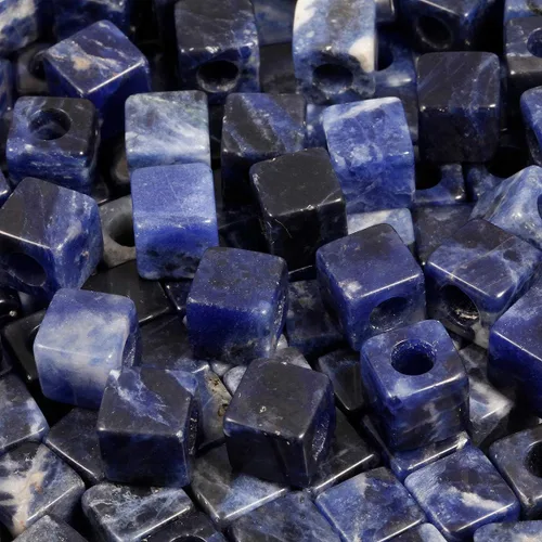 Vista 11 de TUMBEELLUWA Cuentas de piedra para la fabricación de joyas, cuentas sueltas de cristal curativo con agujero grande y forma cuadrada, paquete de 15