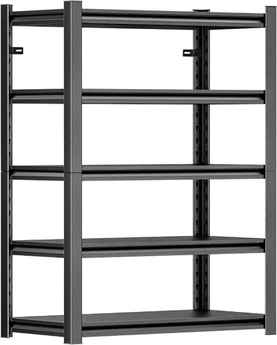 Vista 10 de Hzdbhd Estantería de garaje de 24 pulgadas de profundidad x 48 pulgadas de ancho x 72 pulgadas de alto, estantes de almacenamiento resistentes