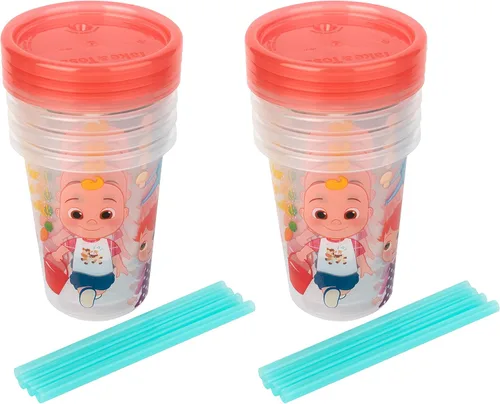 Vista 13 de The First Years Bluey Take & Toss Vasos con Pajita para Niños Pequeños - Vasos Sippy a Prueba de Derrames para Niños Pequeños con Tapas que se