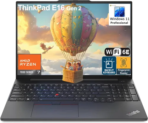 Vista 11 de Lenovo ThinkPad E16 Gen 3, 16GB DDR5 RAM, 512GB SSD, 500GB External HDD