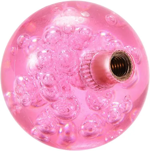 Vista 3 de uxcell Joystick Ball Top Handle Rocker Cabeza Redonda Arcade Juego DIY Piezas Reemplazo Cristal Rosa