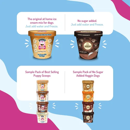 Vista 5 de Mezcla de helado para perros Puppy Scoops: maple con tocino - Agregue agua y congele en su hogar