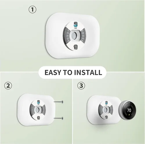 Vista 6 de Compatible con cubierta de placa de pared Google Thermostat 1ª/2ª/3ª - Kit de acabado de termostato Petrichor Nest, hecho para termostato Google