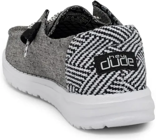 Vista 5 de Hey Dude - Mocasines Wendy de tela chambray para mujer