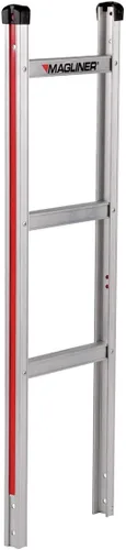 Vista 2 de Magliner HMK112K14 Camión de mano de aluminio, mango de bucle horizontal, placa de nariz de aluminio extruido de 16 x 12 pulgadas, capacidad de 500